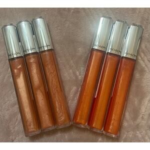 New REVLON Ultra HD Lip Lacquer  Gloss 6-pc Lot 555 Amber 550 Citrine Lippies